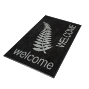Black Mat/Silver Fern Welcome
