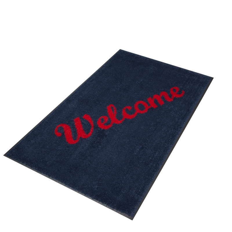 Blue Mat/Red Welcome